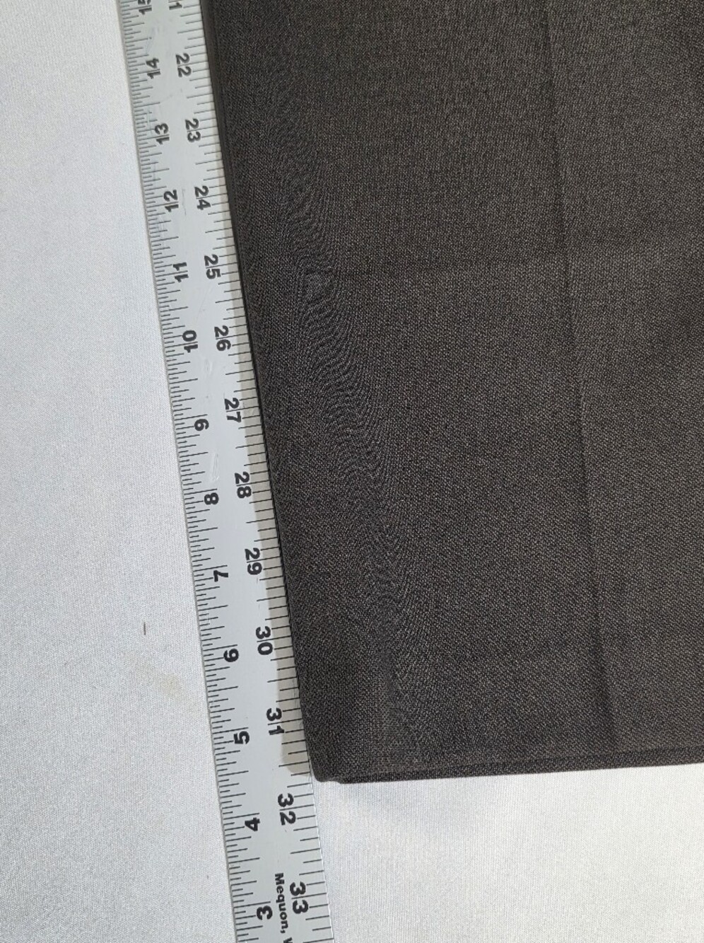 Van Heusen Straight Fit Flat Front Mens Size 40 X 32 Dress Pants in Brown - Picture 14 of 16
